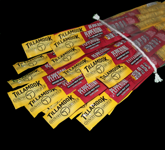 Image shows Tillamook Country Smoker Pepperoni Meat Sticks