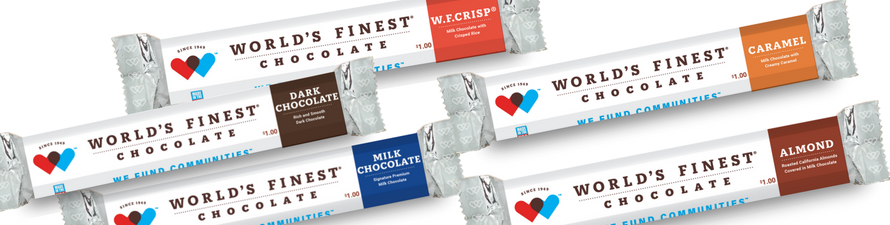 Image shows bars of World's Finest Chocolate